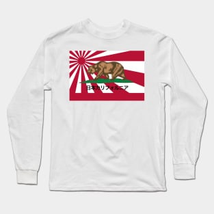 Japanese California Rising Sun Flag Long Sleeve T-Shirt